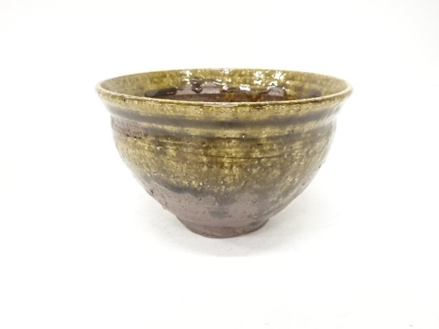 JAPANESE TEA CEREMONY / TEA BOWL CHAWAN / ASH GLAZE / ARTISAN WORK 